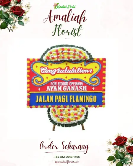 Sewa Papan Bunga Cawet